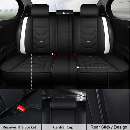 5-Seat Premium Faux Leather Car Seat Cover - 360° Full Coverage 202beb36-8c50-462c-a31a-e26543489d53