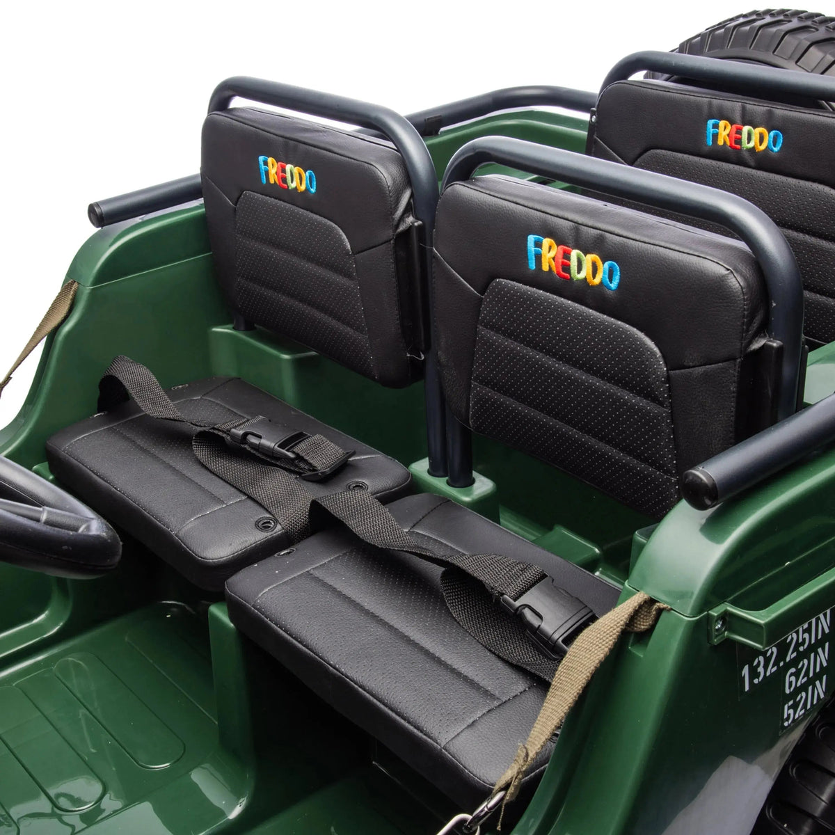 2026 24V Military Willy Truck 3 Seater Kids Ride On Car