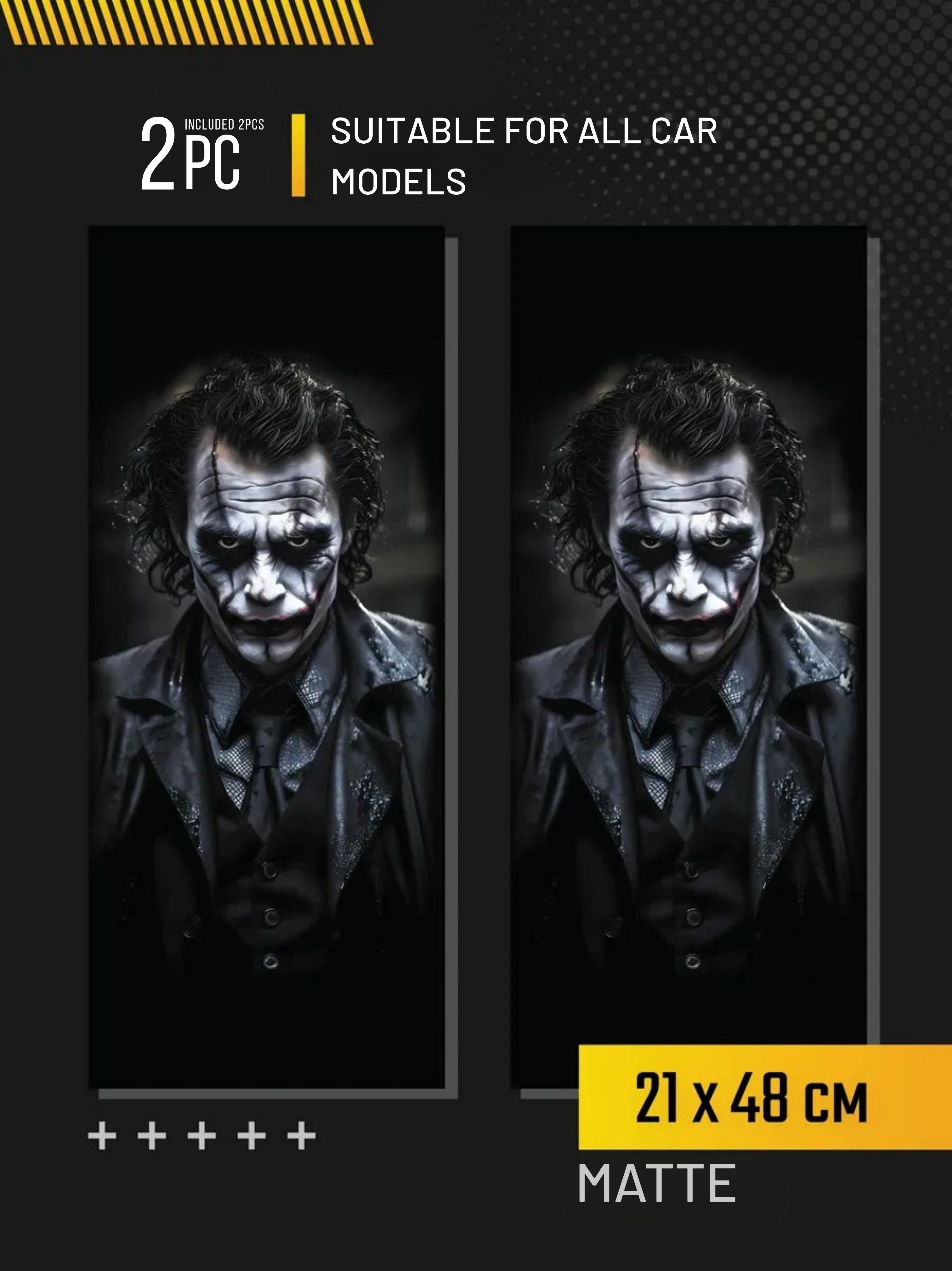 2Pcs Stickers on door pillars Joker