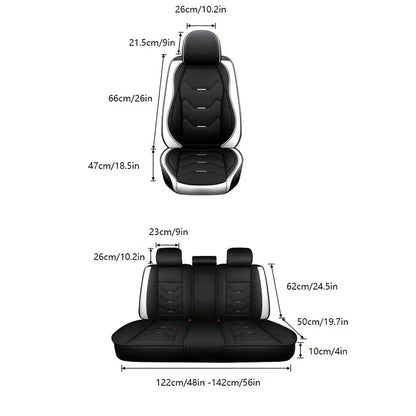 5-Seat Premium Faux Leather Car Seat Cover - 360° Full Coverage 2deaf5d6-2f5b-4a55-a656-1a38673f2636