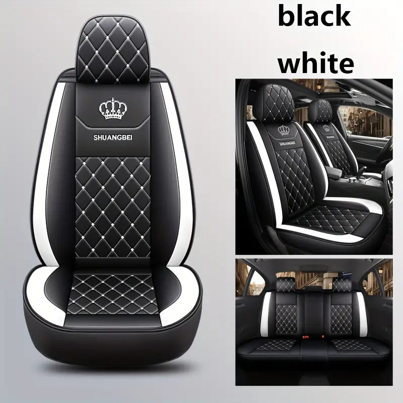 Car Seat Cover Set Full Package Car Seat Cushion Black And White Color 2e44349d082eea2dc16bfa342b865149
