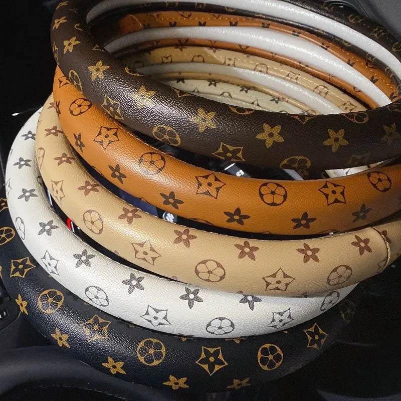 PU Microfiber Anti-Slip Steering Wheel Cover – Embossed Leather, Universal Fit 2efb6e9d-3bd3-41e2-b715-0cca6c536d68