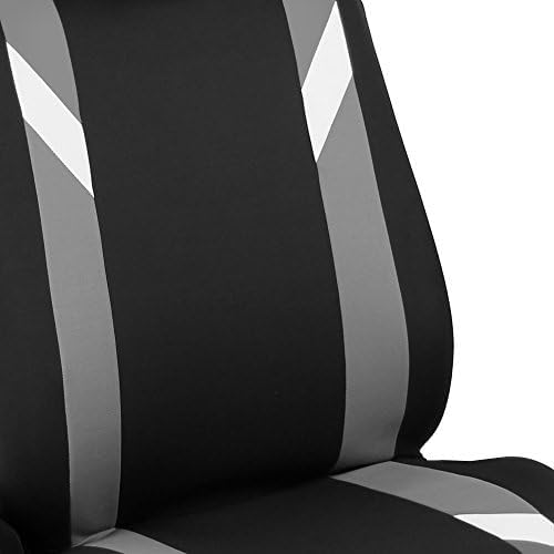 Universal Fabric Seat Covers — Front Seat — Gray