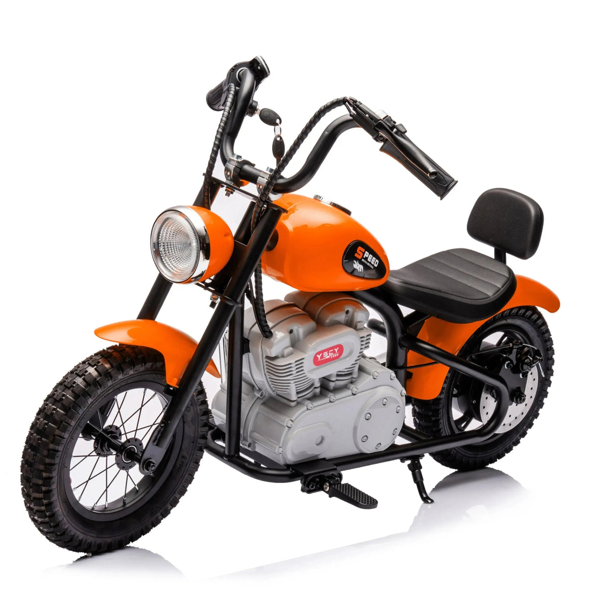 36V E-Chopper, Leather Seat, Rubber Air Wheels, Brushless Motor, 1 Seater