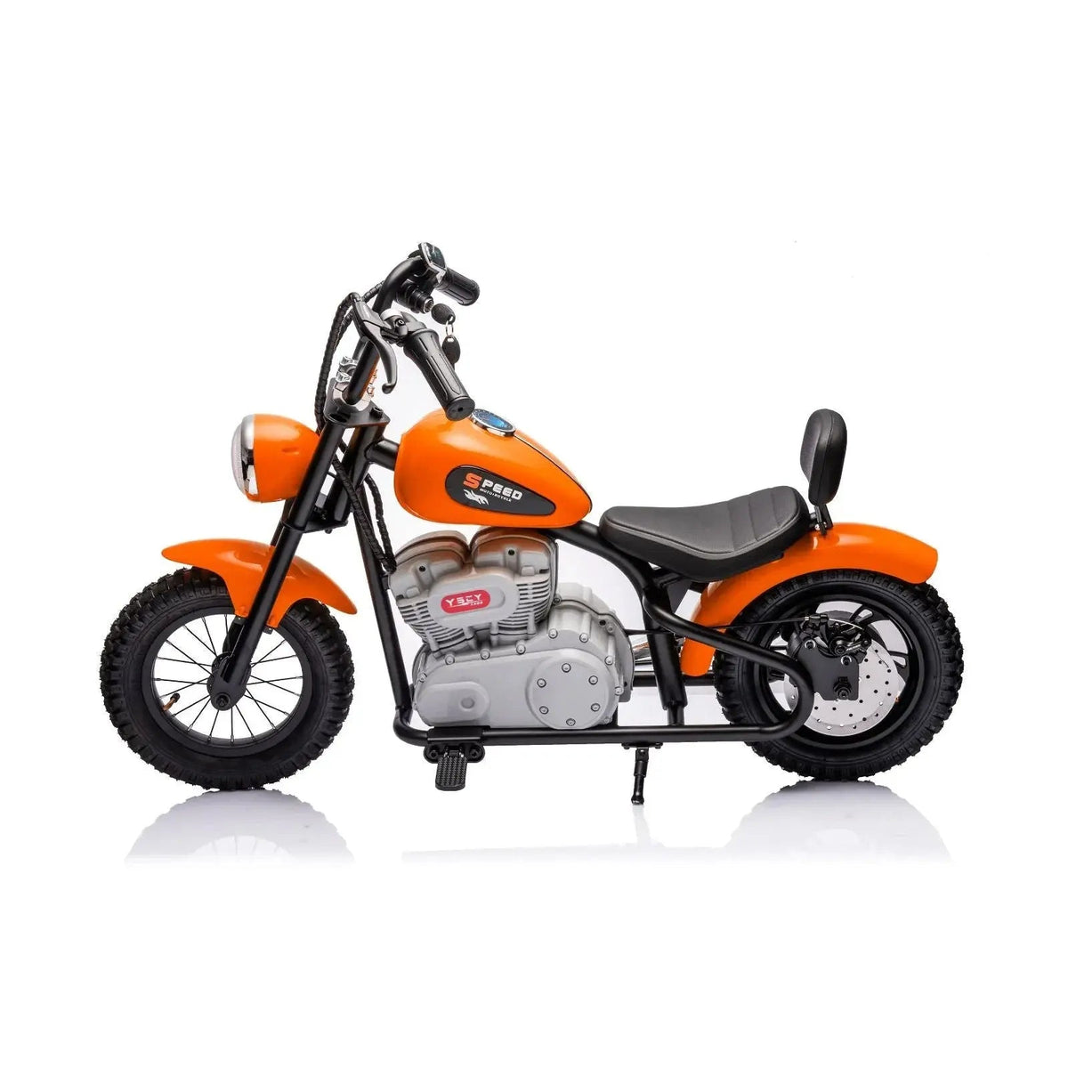 36V E-Chopper, Leather Seat, Rubber Air Wheels, Brushless Motor, 1 Seater