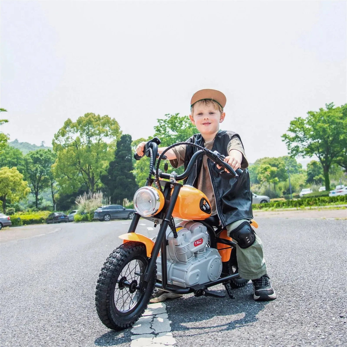 36V E-Chopper, Leather Seat, Rubber Air Wheels, Brushless Motor, 1 Seater