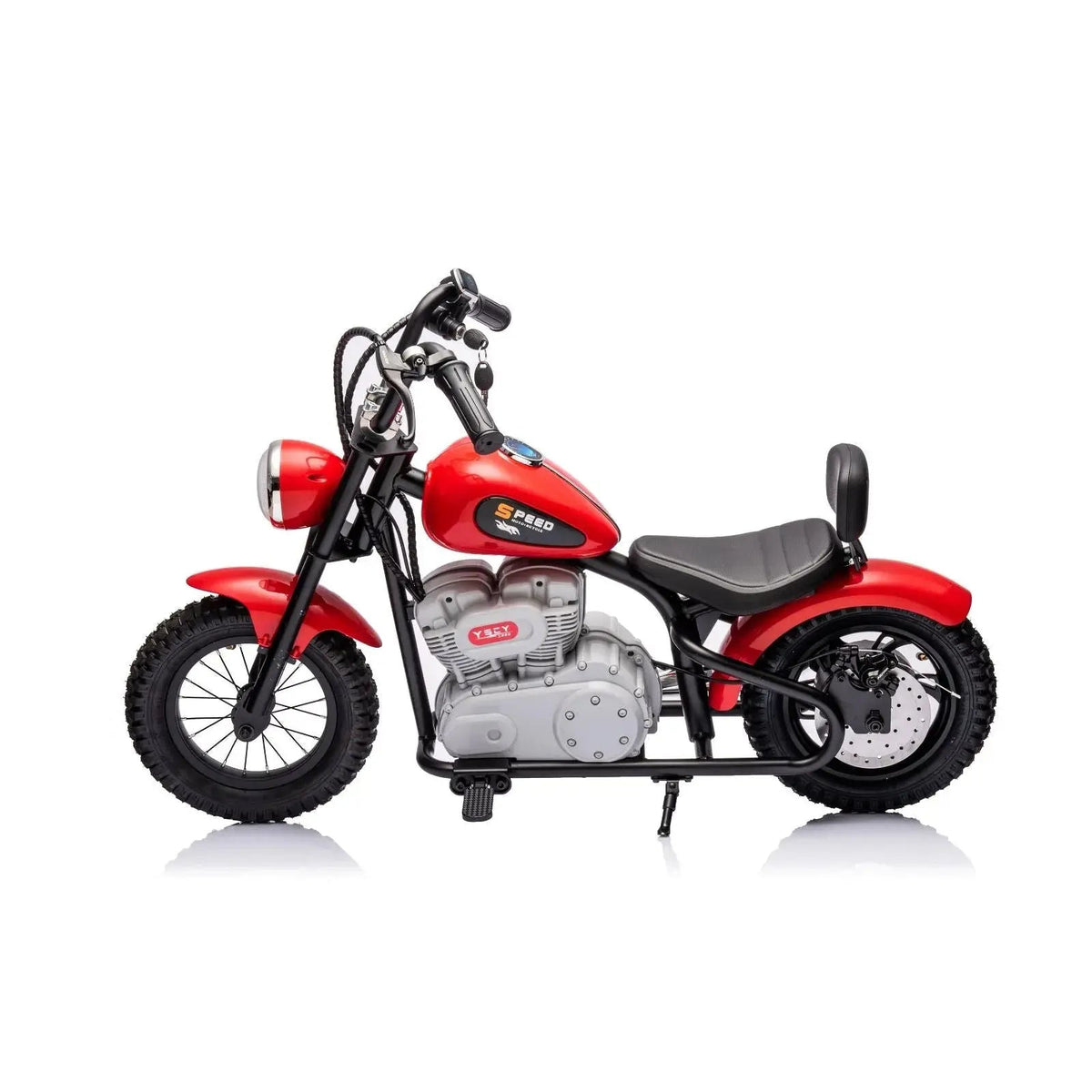 36V E-Chopper, Leather Seat, Rubber Air Wheels, Brushless Motor, 1 Seater