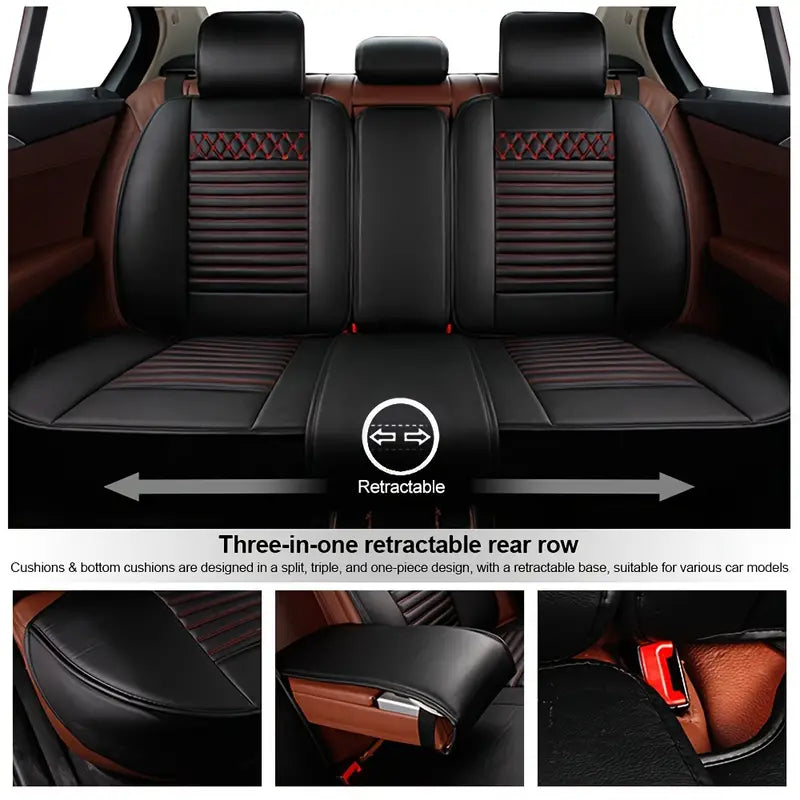 Universal Seat Covers Full Set Universal Automotive Front And Rear 3a001b26-7048-4c58-be15-f770543e58d4