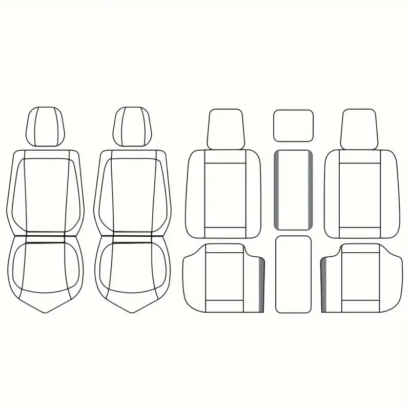 Universal Seat Covers Full Set Universal Automotive Front And Rear 3daec735-e7e7-412a-b9cb-a13176ffeee7