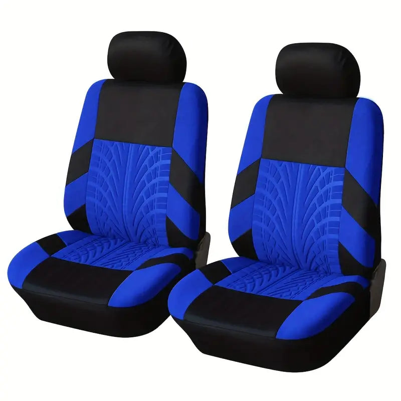 2 Premium Front Car Seat Covers with Removable Headrest Universal Fit Blue Two Seats 3eaf5a3e-a481-46f3-b4cf-08ce28fbd19d