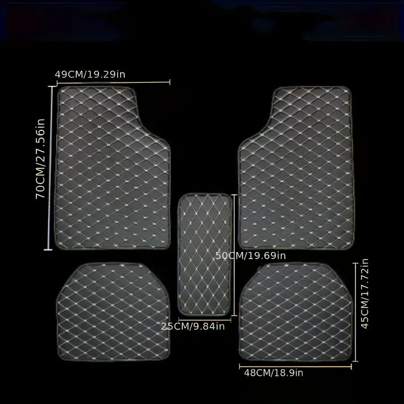 5pcs Universal Waterproof Car Floor Mats - Protect Your Car's Interior from Dirt, Mud, and Spills! 3ef6e580ef525e32adbe42f8321facc5