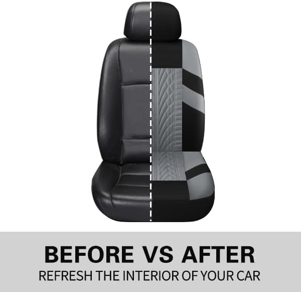 Universal Seat Covers — Front Seat — Black / Gray