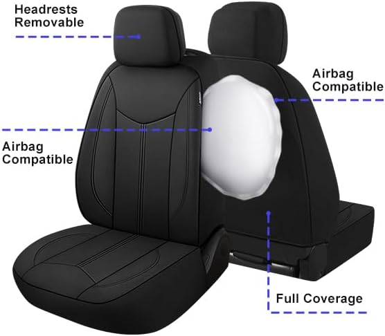 Universal Neoprene Seat Covers — Black