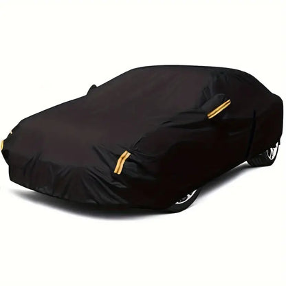 Oxford Cloth Full Car Cover - Waterproof 190T Outdoor Protection with Reflective Warning Tape 44e4929e-e428-408c-a248-4fc5dcb81f77