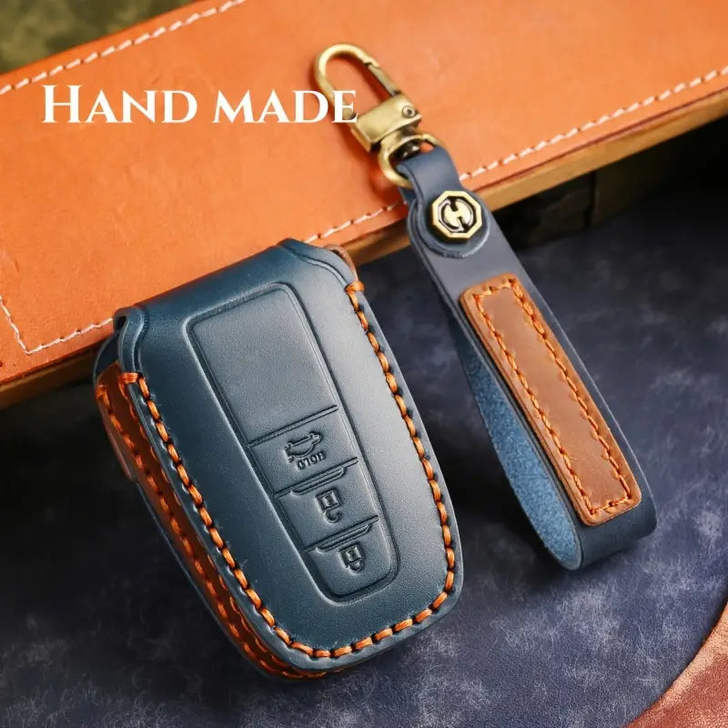 Premium Genuine Leather Key Fob Cover for Toyota 45ba3582-0782-45e6-8db0-f1f6a1c14807