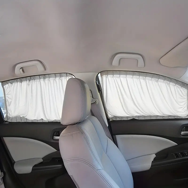 2pcs Universal Car Sun Shade Side Window Curtain Auto Foldable Uv Protection 499c97d3bee468e5a8eb97fc79fbe299