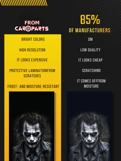 2Pcs Stickers on door pillars Joker