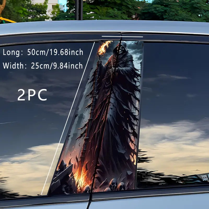 2pcs Halloween Devils Creative Car B-Pillar Stickers 2pcs 4a2f3043-a40c-4ab7-820f-956f268cc72d