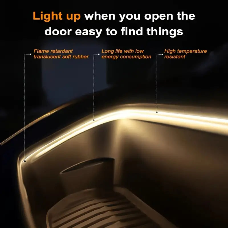 1pc 5m Flexible Waterproof Car Trunk Light Strip 4bdcb615f2e58526188a1cabf5a54ccf