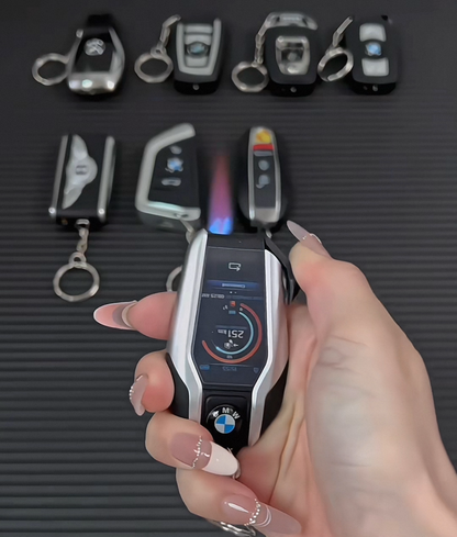 Keychain Style Lighter Elegant Car Keychain with Refillable Flame 5117687237