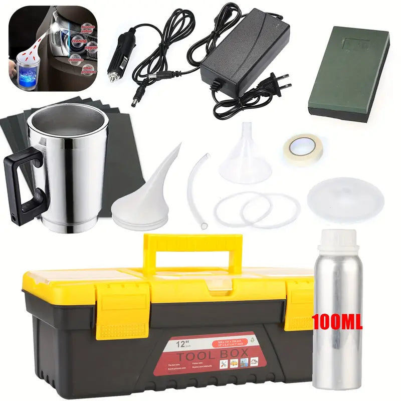 Headlight Restoration Kit, Car Headlight Polish Repair Renovation Kit With 100ML Repair 515fa1a6-8344-4978-a0c5-87d16f620843