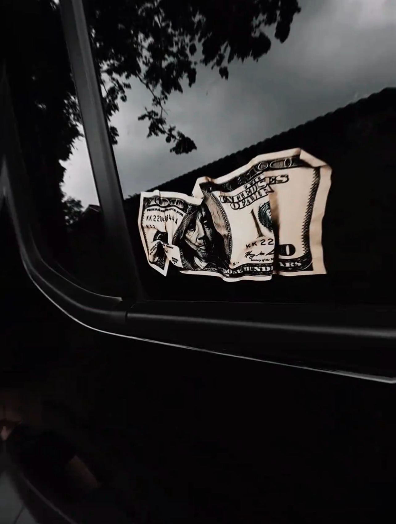 Unique Wrinkled Dollar Bill Design Graphics for Creative Stickers