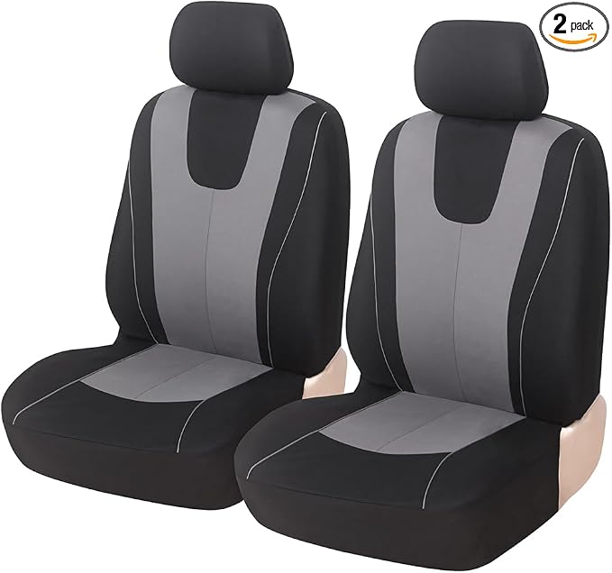 Universal Seat Covers — Front Seat — Gray / Black