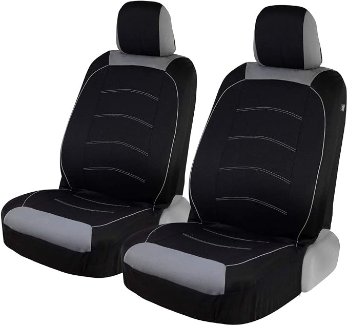 Universal Fabric Seat Covers — Full Set — Gray