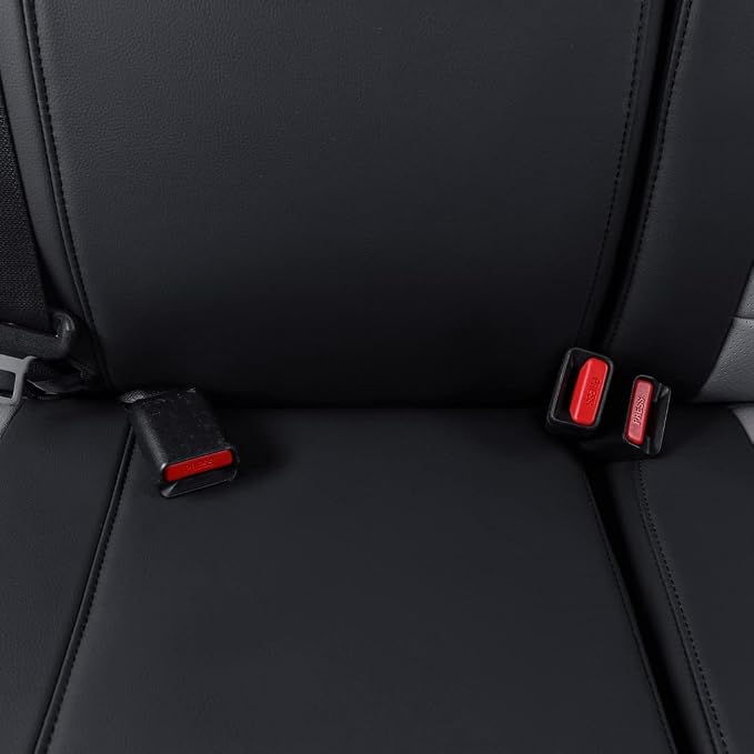 Faux Leather Seat Covers for Toyota Tacoma — Full Set — Black / Gray