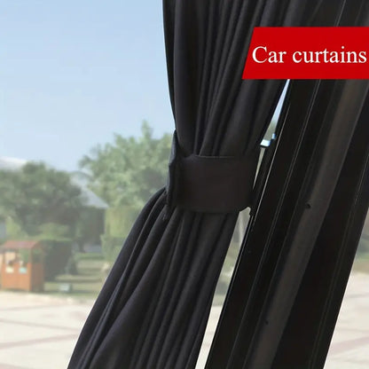 2pcs Universal Car Sun Shade Side Window Curtain Auto Foldable Uv Protection 5443c9516b30ada6a32765eb92752211