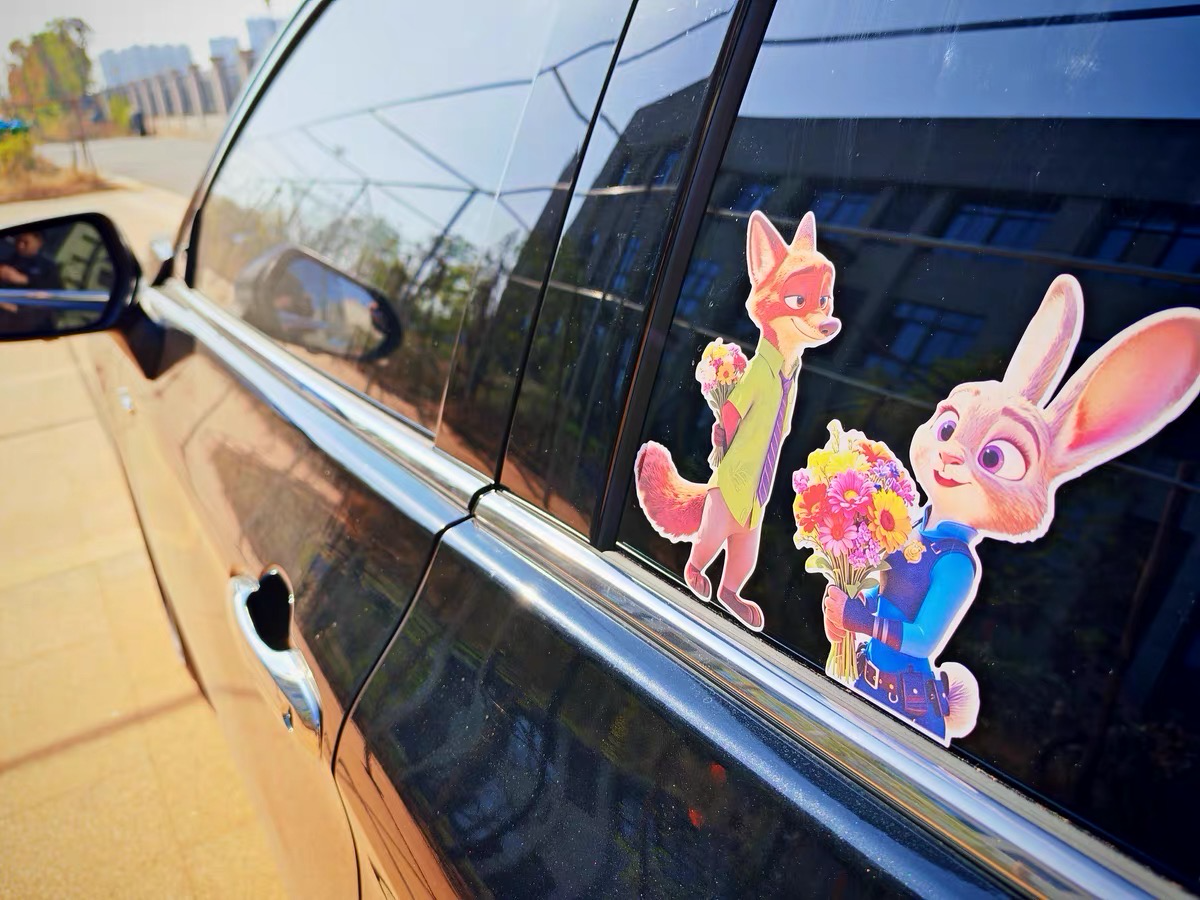High-Definition Zootopia Anime Stickers for Cars and Laptops