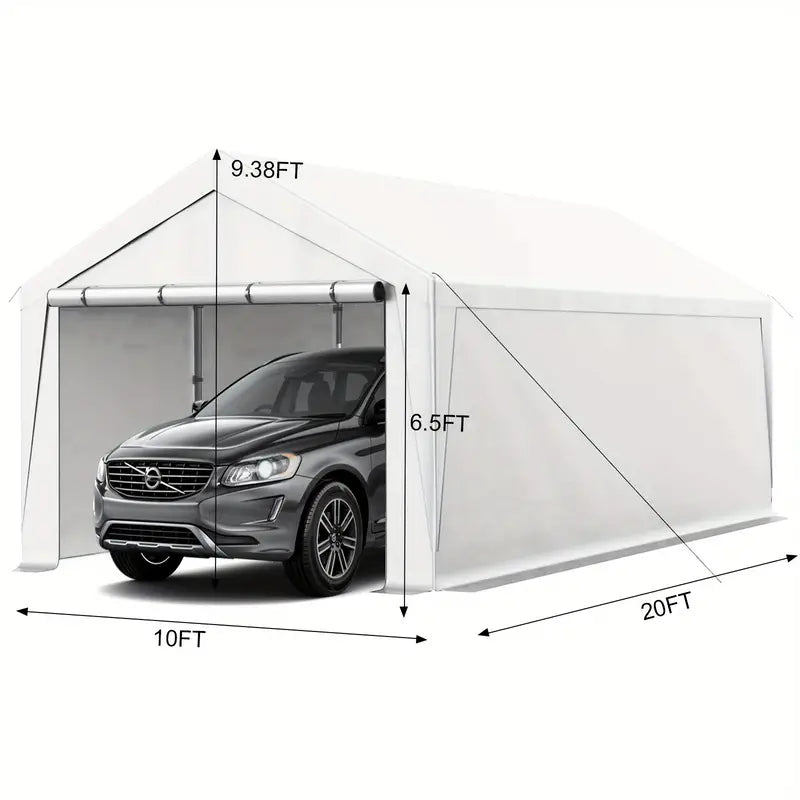 Upgraded Portable Carport with 4 Roll-up Doors 57e1464e-c26d-4d5b-b40c-b68e790da10d