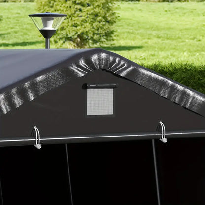 Outsunny 12' X 20' Heavy Duty Carport, Portable Garage Canopy Tent With 2 Ventilation Windows And Large Door 582eb1f5-9fa6-4bcd-9c37-26e50bd40fdc
