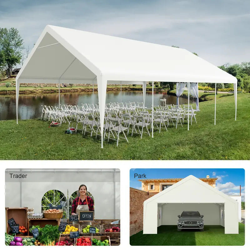 20x26 Canopy Tent for Parties Heavy Duty Carport Large Wedding Event Tent Portable Garage 59e2b600-5c02-4a1c-b170-5279d7ec6407_2000x2000_33ed1988-ff86-4737-829d-5d63b5919913