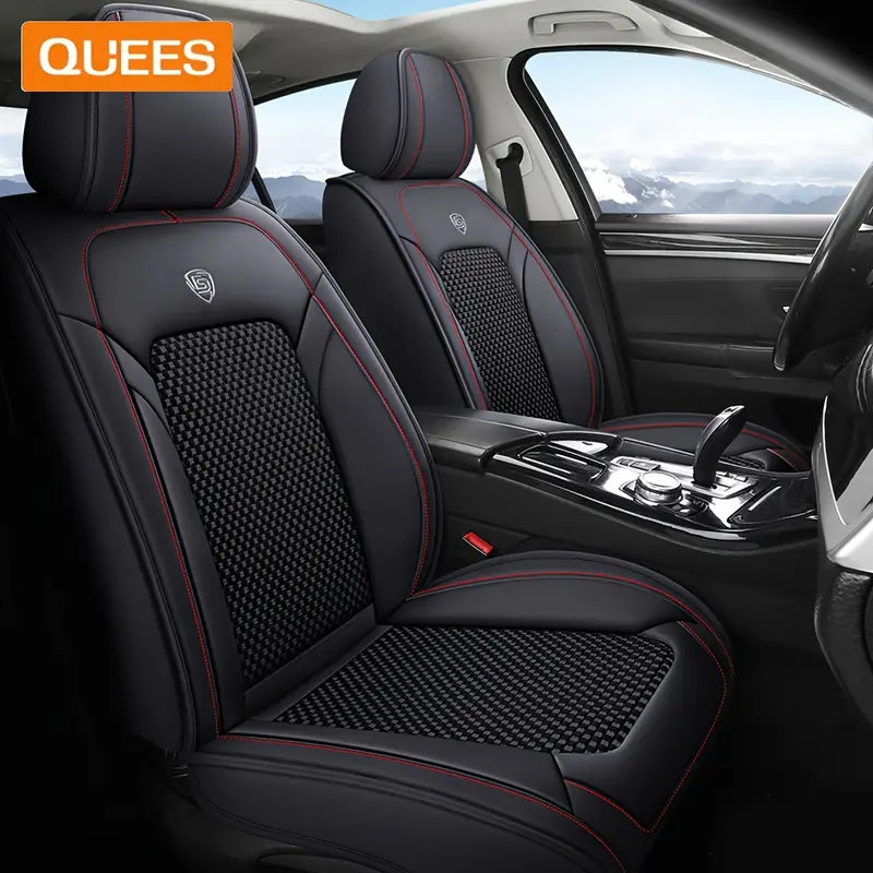 Universal Ice Silk Leather Car Seat Covers Cushion Full Set 5d6678c7-1faf-4da8-9b25-601e7ea4d3a3
