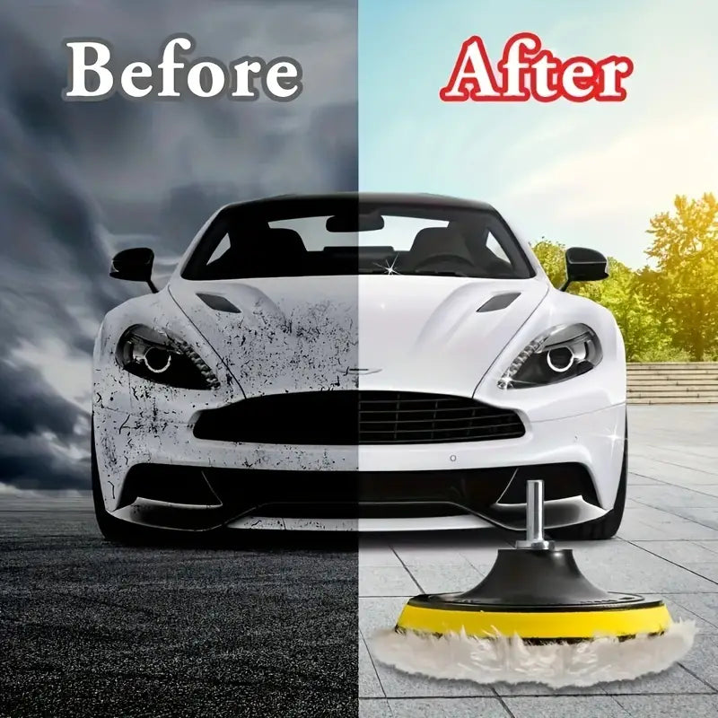 5pcs Premium Wool Polishing Sponges - Ultimate Shine for Floors, Cars & Boats - Durable Glass Cleaning Set 5fb5a5bb7db5baef553288a64faaa759
