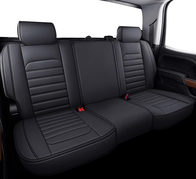 Seat Covers for Chevrolet Silverado / GMC Sierra — Rear Seat — Black