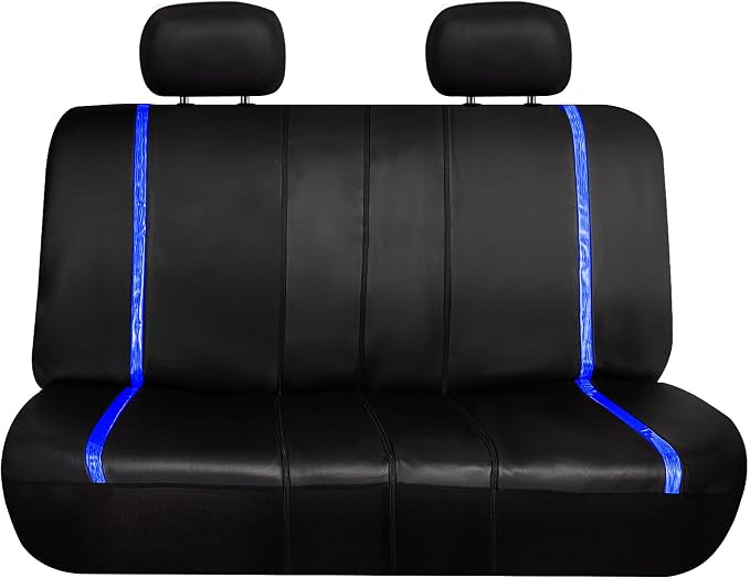 Universal Faux Leather Seat Covers — Full Set — Blue