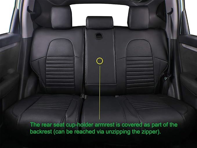 Faux Leather Seat Covers for Honda CR-V — Full Set — Black