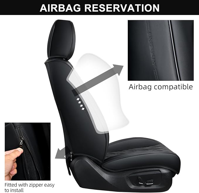 Universal Seat Covers — Front Seat — Black