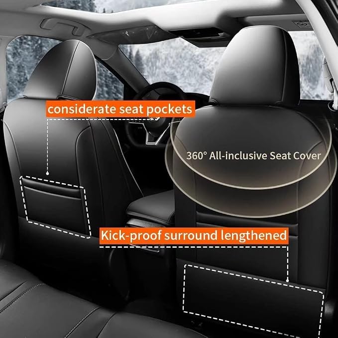 Seat Covers for Nissan Sentra — Full Set — Black / Gray