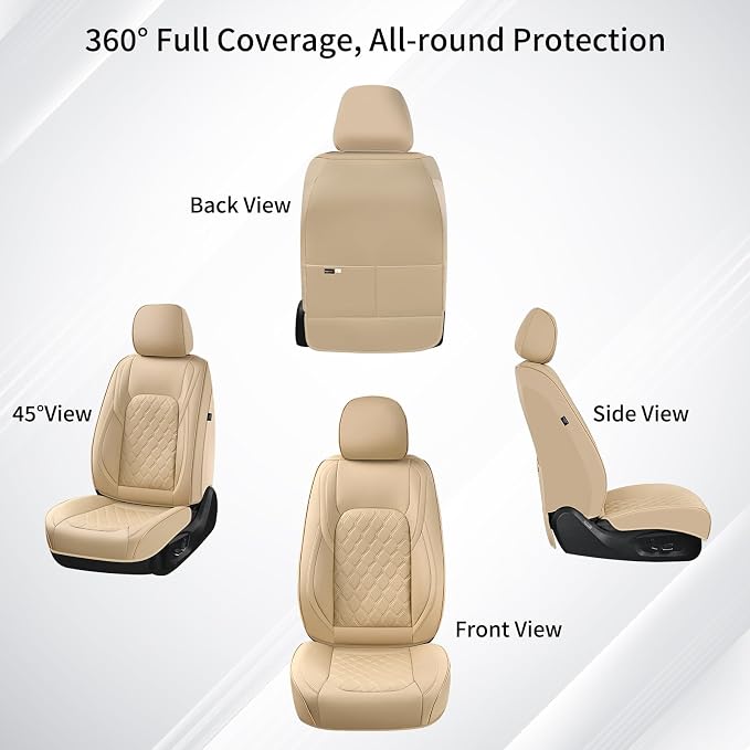 Seat Covers for Toyota Tacoma — Front Seat — Beige