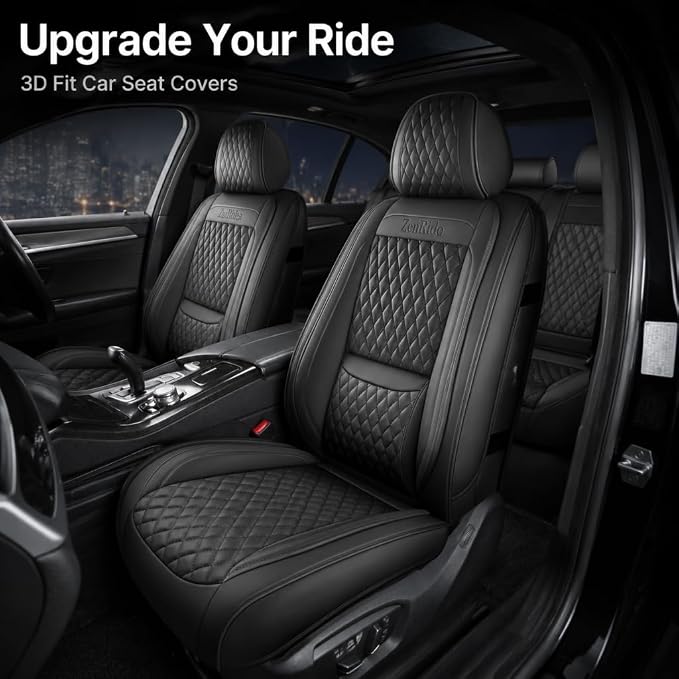 Universal Seat Covers — Front Seat — Black