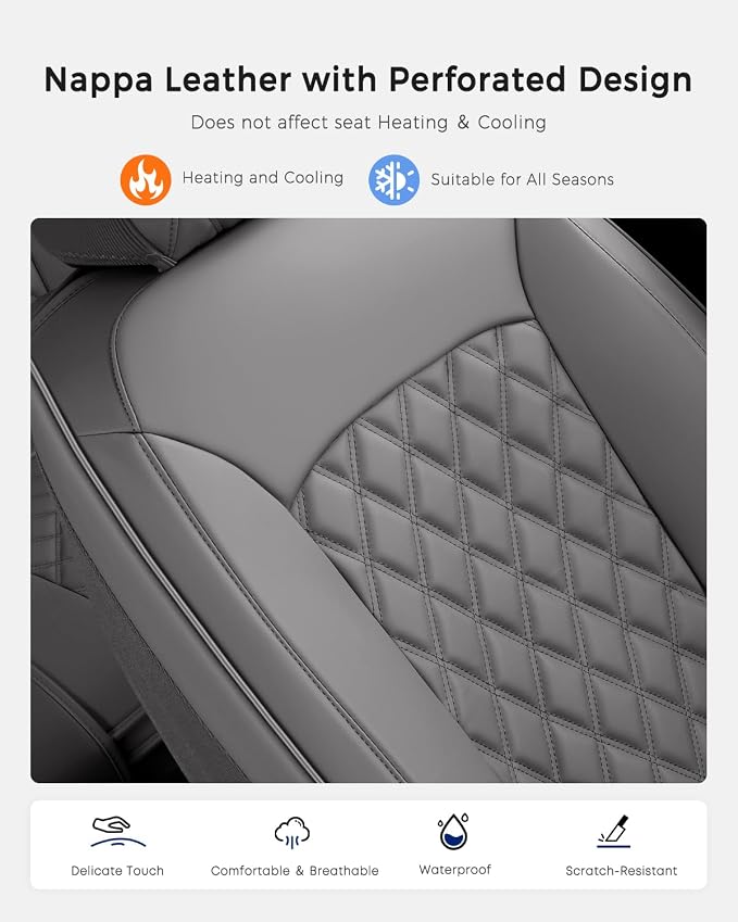 Universal Seat Covers — Front Seat — Gray