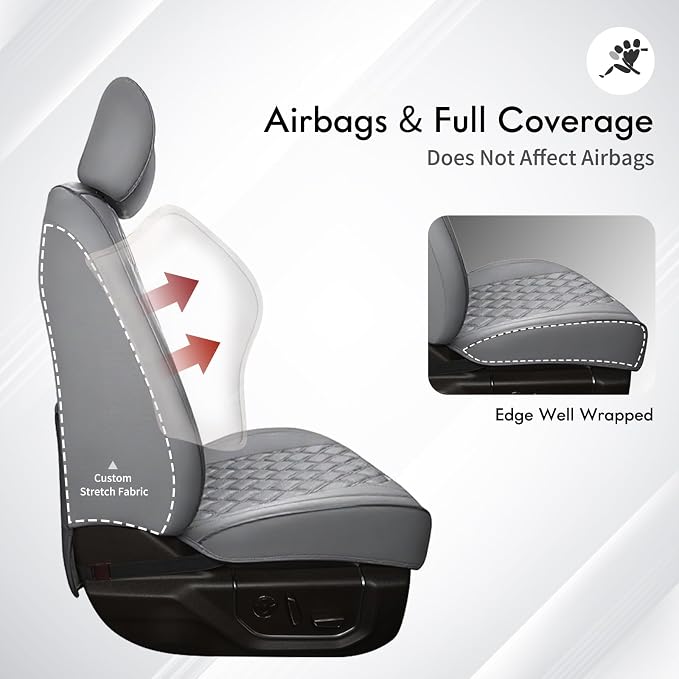 Seat Covers for Toyota Tacoma — Full Set — Gray