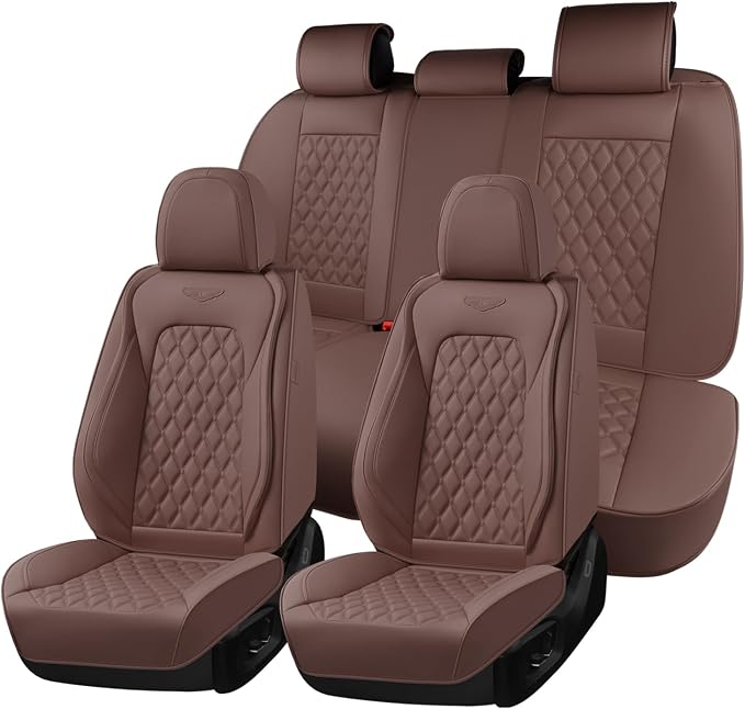 Universal Seat Covers — Full Set — Brown