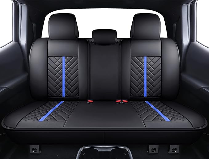 Seat Covers for Toyota Tacoma — Full Set — Black / Blue