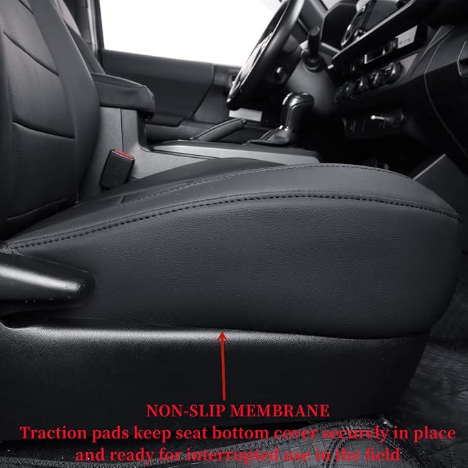 Seat Covers for Toyota Tacoma — Front Seat — Black