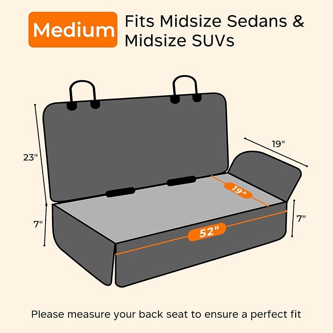 Pet Car Seat Protector — Black