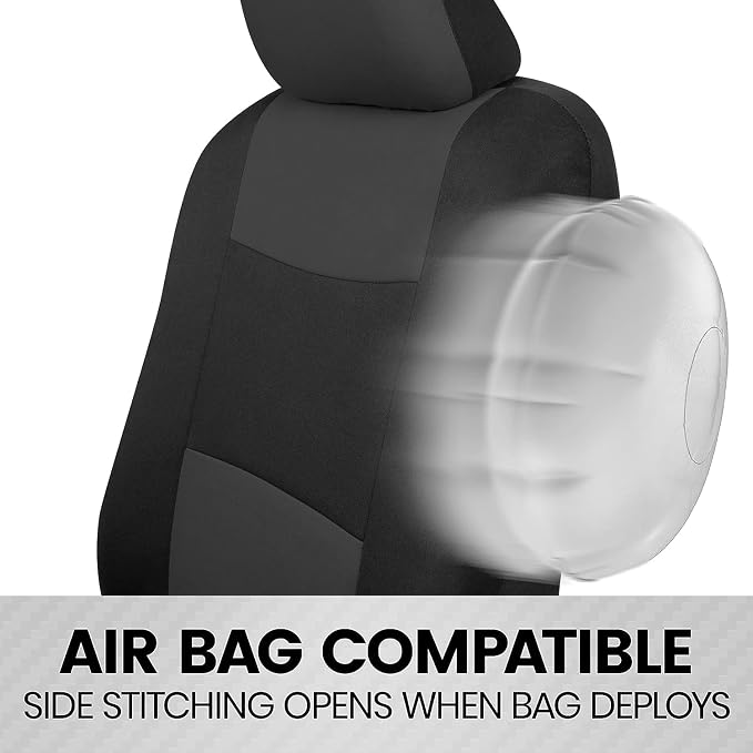 Universal Seat Covers — Front Seat — Black